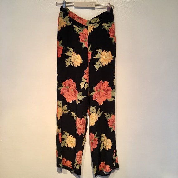 colourful flare pants