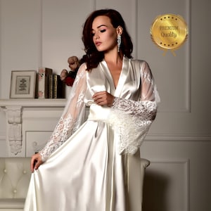 Bridal kimono robe hot sale