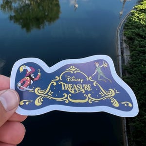 Hand Drawn Peter Pan Treasure Cruiseline Stern Character Sticker