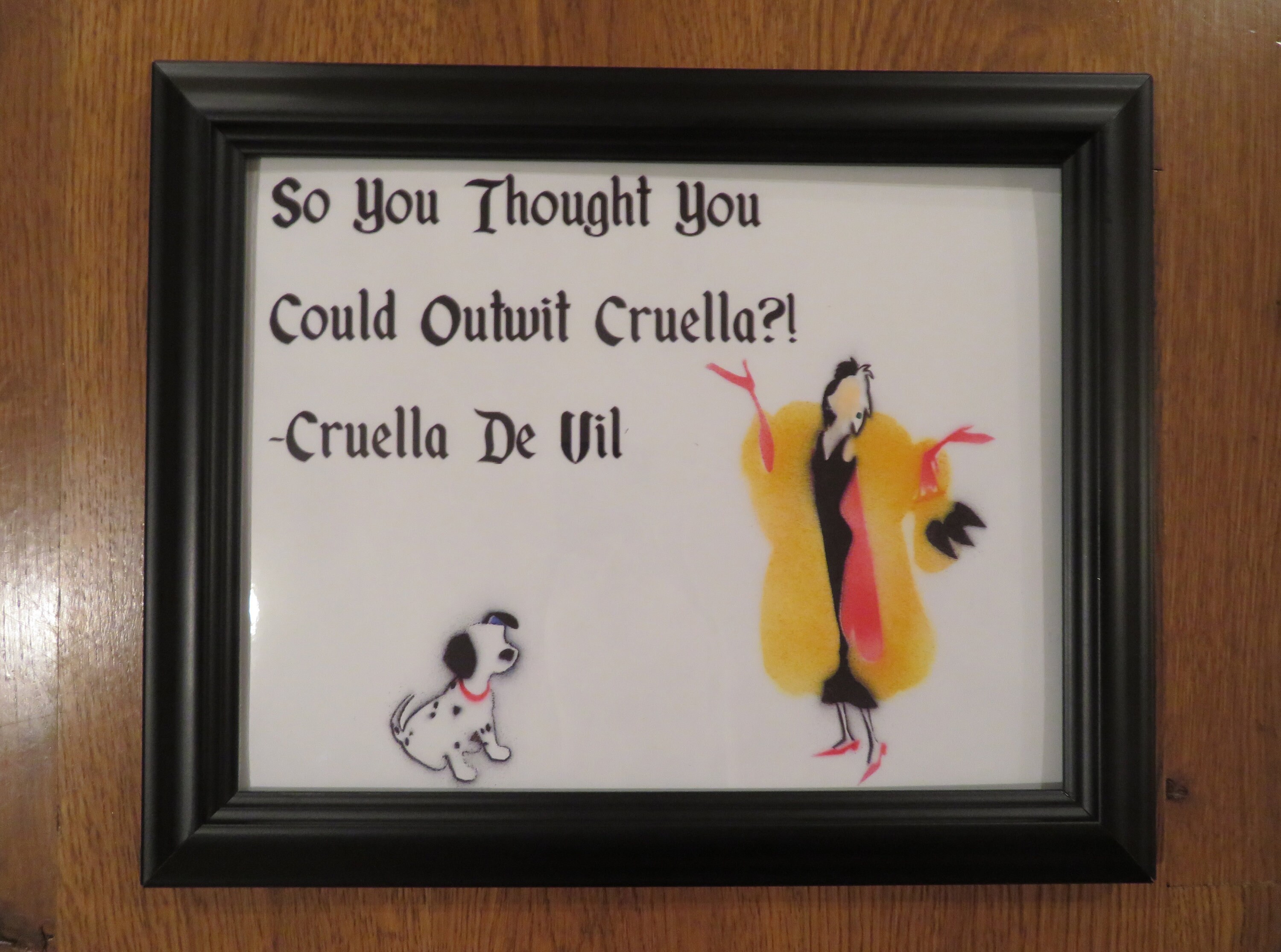 Cruella De Vil Quotes Disney Villain Cruella De Vil Halloween Airbrushed Silhouette | Etsy Canada