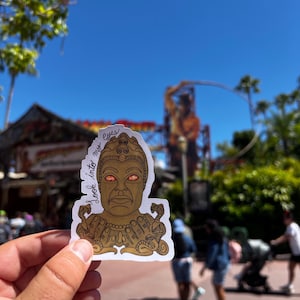 Hand Drawn Indiana Jones Temple of the Forbidden Eye Mara Sticker