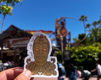 Hand Drawn Indiana Jones Temple of the Forbidden Eye Mara Sticker