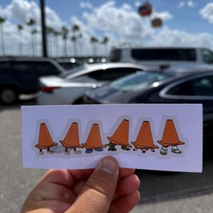 Hand Drawn Toy Story Cones Sticker