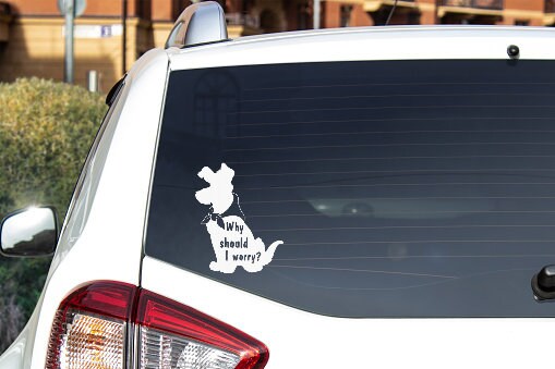 Disney Oliver And Company Dodger "Why Should I Worry?" Decal