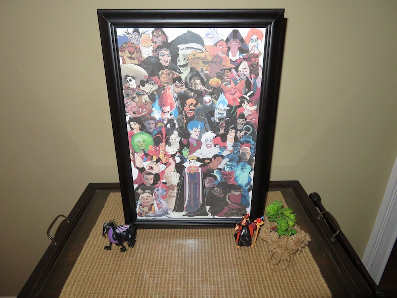Disney Villain Photo Collage | Etsy