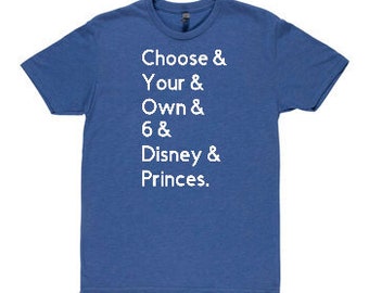 Custom Disney Prince "&" Shirt