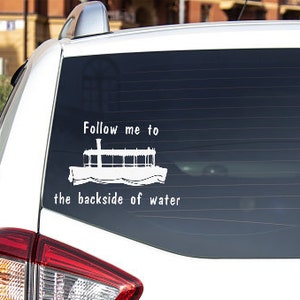 Disney Jungle Cruise "Follow Me To The Backside Of Water" Sticker