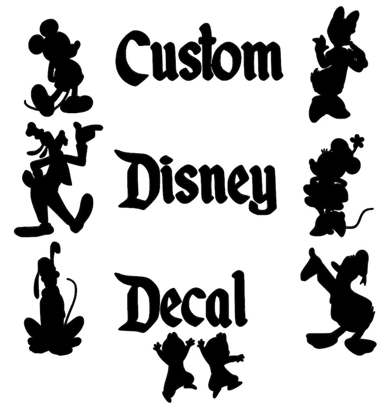 Custom Disney Decal Etsy
