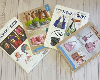Kwik Sew DIY Accessories Assorted Sewing Pattern NEW Uncut
