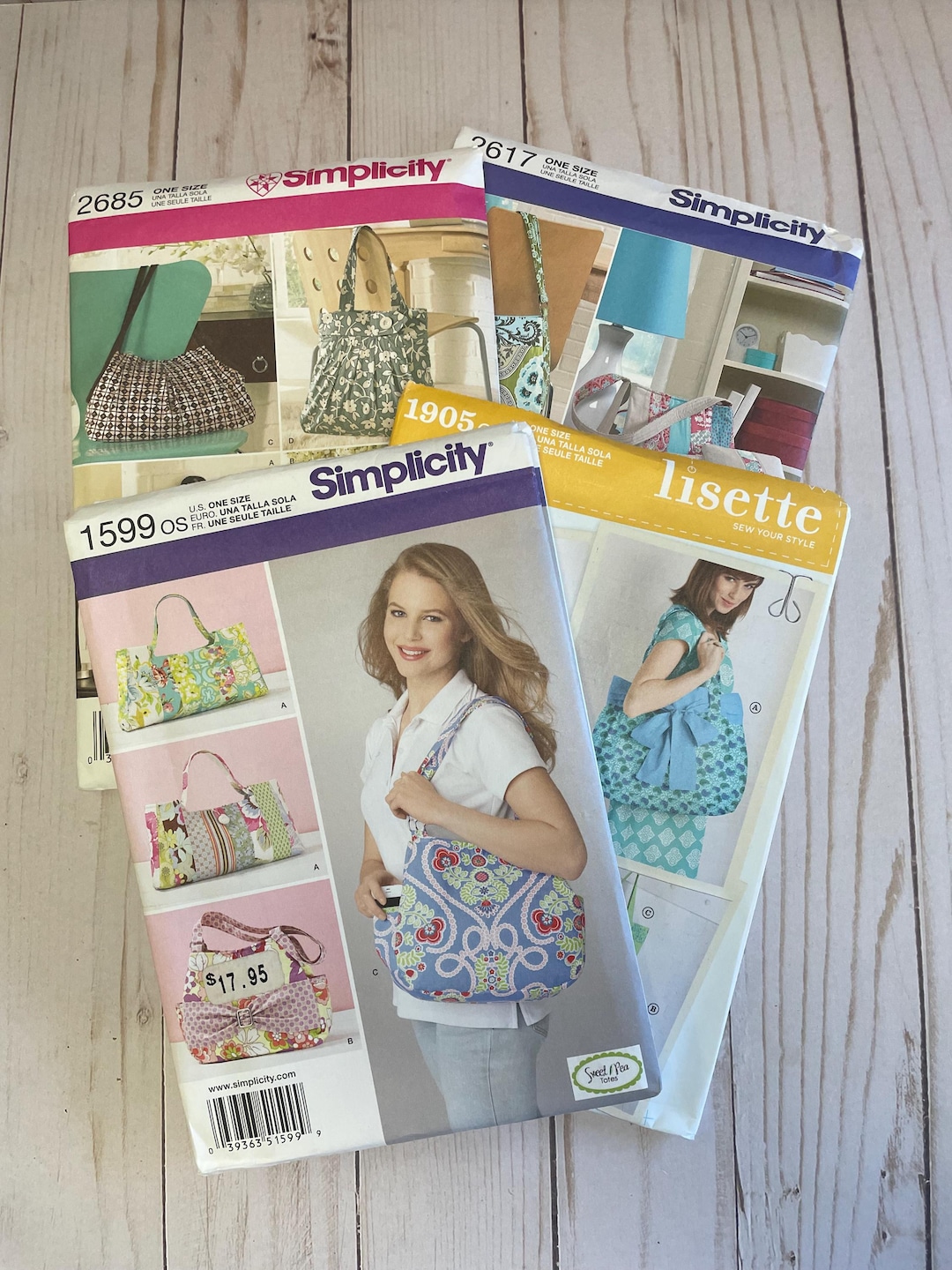 Simplicity Assorted Sewing Patterns Bags Purse Tote Handbag NEW Uncut ...