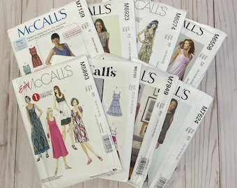 McCall's Assorted Sewing Patterns Women's Dresses Dress Summer NEW Uncut Pattern