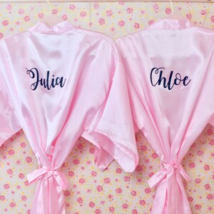 Set of 2 Bridesmaid Robes, Custom Robes, Personalized Robes, Bridesmaid Robes, Bride Robe, Getting Ready Robes, Wedding Robes, Bridal Robes