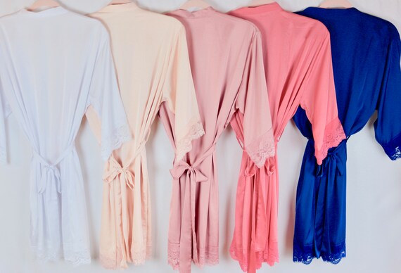 Lace Bridesmaid Robes, Lace Bridal Robes, Getting Ready Robes, Wedding Robes, Bride Robes, Kimono Robes, Bridal Party Robes, Custom Robes