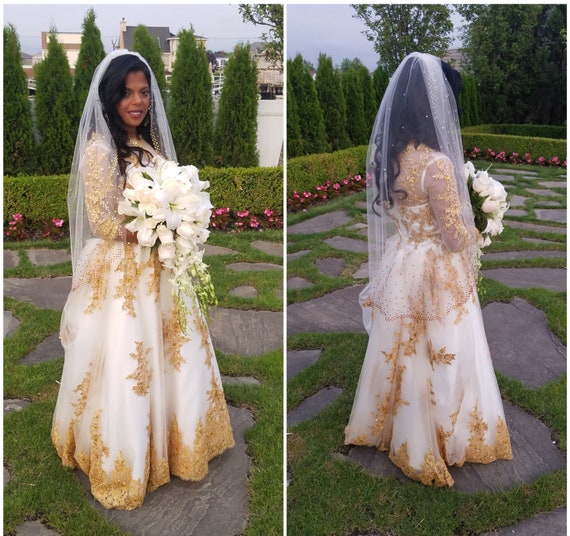 Ombre Swarovski Crystal Wedding Veil, Custom Bridal Veil, Gold Topaz Rhinestone  Veil, Fingertip Veil, Chapel Veil, Cathedral Veil, Sparkly 