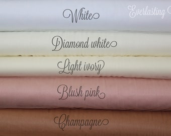 Bridal Illusion Tulle Swatches - Veil Fabric Color Samples