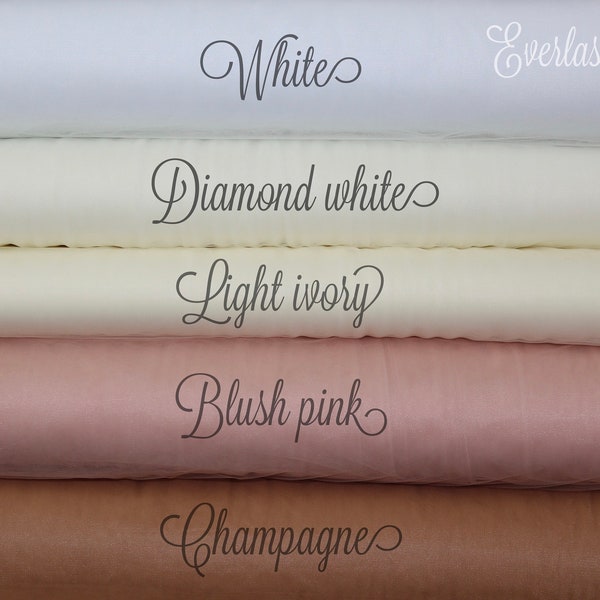 Tulle Swatches, Wedding Veil Swatches, Fabric Samples