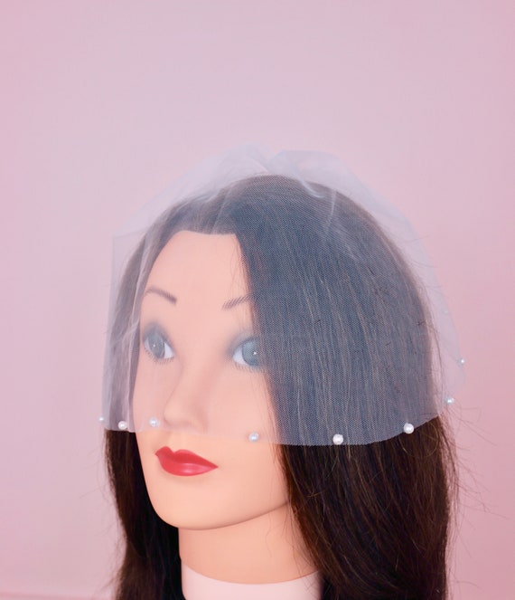 Tulle Birdcage Veil, Pearl Birdcage Veil, Blusher Veil, Marilyn Veil, Crystal Veil, Crystal Birdcage Veil, Wedding Veil, Tulle Veil, Mini