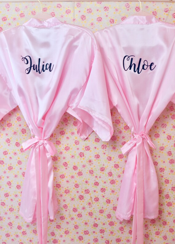 Set of 2 Bridesmaid Robes, Custom Robes, Personalized Robes, Bridesmaid Robes, Bride Robe, Getting Ready Robes, Wedding Robes, Bridal Robes