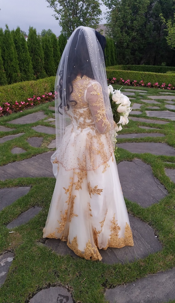 Ombré Swarovski Crystal Veil
