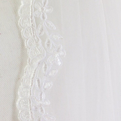 French Lace Wedding Veil, Lace Veil, Fingertip Veil, Cathedral Veil, Chapel Veil, Lace Wedding high quality Veil, Soft Veil, Simple Bridal Veil, Veils