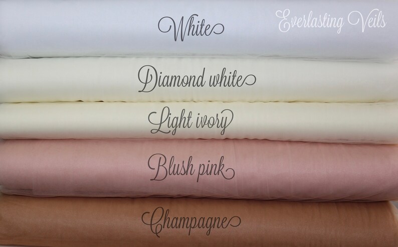 Ivory Veil Chapel Veil Fingertip Veil Long Veil Satin Ribbon Bridal Veil Custom Veil Satin Ribbon Edge Wedding Veil Cathedral Veil