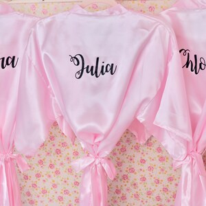 Juego de 3 batas PERSONALIZADAS, batas de novia, batas de dama de honor personalizadas, batas de preparación, batas de boda para la futura novia, regalo de dama de honor