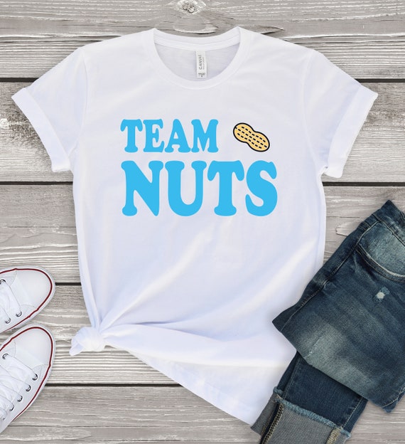 pic Nuts Or No Nuts Gender Reveal Shirt gender reveal shirt team nuts shirt gender reveal party etsy