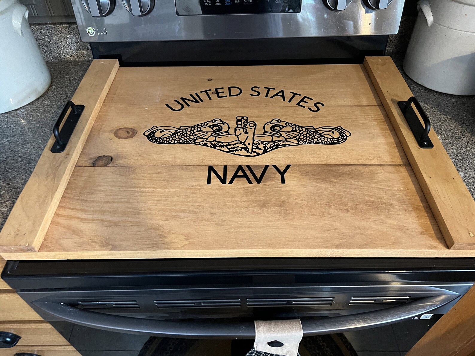 Farmhouse Noodle Board Stove Cover Etsy