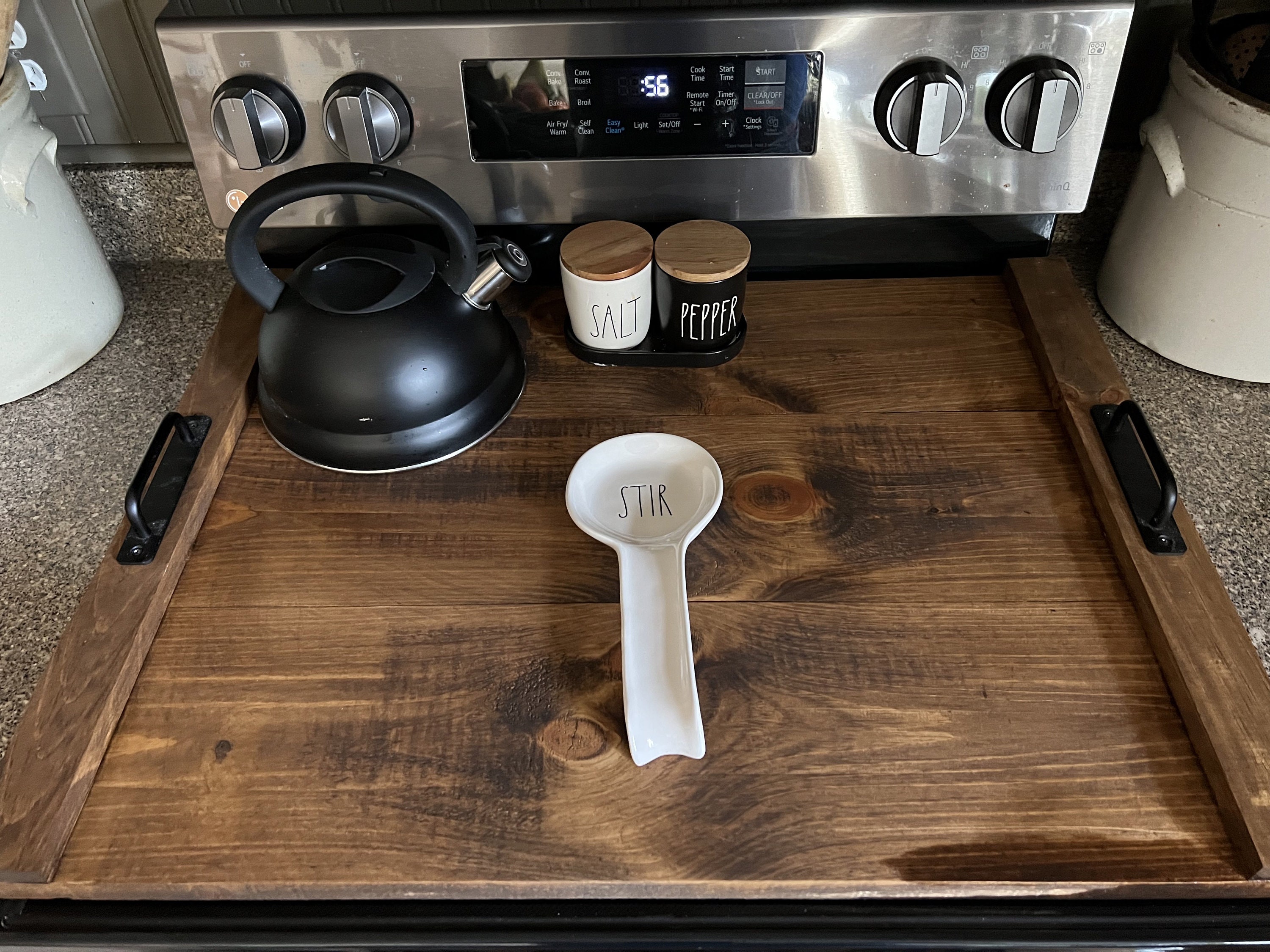 Farmhouse Noodle Board Stove Cover Etsy