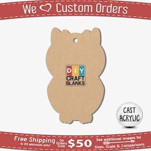 Owl, Cartoon Owl, Keychain, Badge Reel, Phone Grip, Craft, Blank, DIY