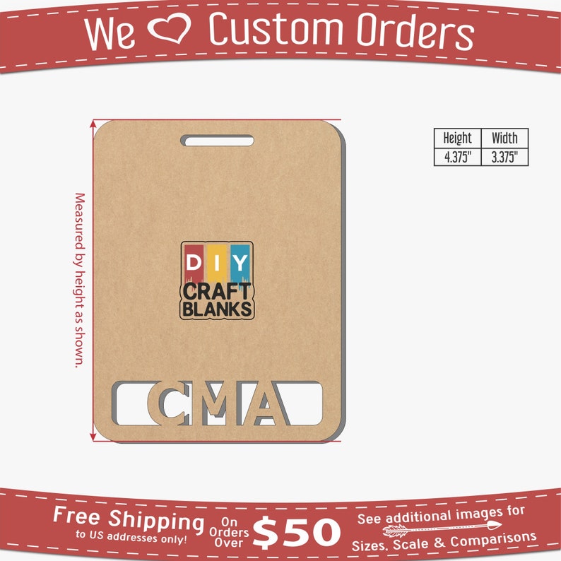 Clear Acrylic CMA Badge Buddy: Laser Cut Medical Assistant ID - Etsy