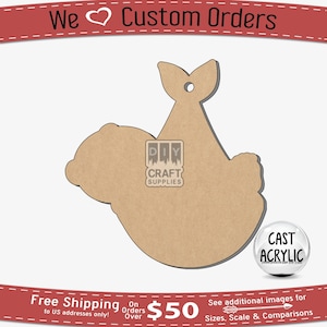 Newborn Baby Acrylic Craft Blank: DIY Keychain Shape