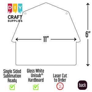 11" schuur hardboard blanco, schuur sublimatie blanco, sublimatie ambachtelijke blanco, foto ambachtelijke blanco