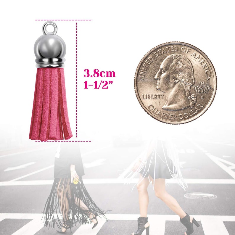 30 Keychain Tassels in Assorted Colors Acrylic Keychain Etsy