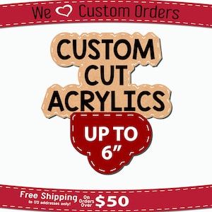 6&quot; Custom Cut Clear Cast Acrylic Blanks