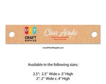 Package of Necklace Craft Acrylic Blanks for Key Chains