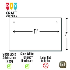 7 "x 11" rechthoek sublimatie hardboard blanco, rechthoek sublimatie blanco, sublimatie ambachtelijke blanco, foto ambachtelijke blanco