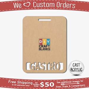 Badge Buddy for Gastro, Gastro Badge Buddy, Gastro, Horizontal Badge Buddy, Large Badge Buddy