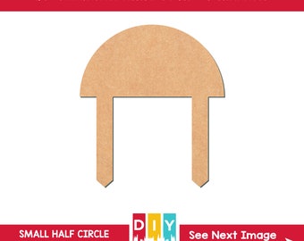 Clear Acrylic Half Circle Cake Topper Blanks: DIY Crafting