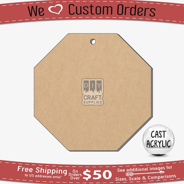 Stop, Octagon, Craft Blank, Stop Sign, Keychain, Badge Reel, Phone Grip, DIY, Project