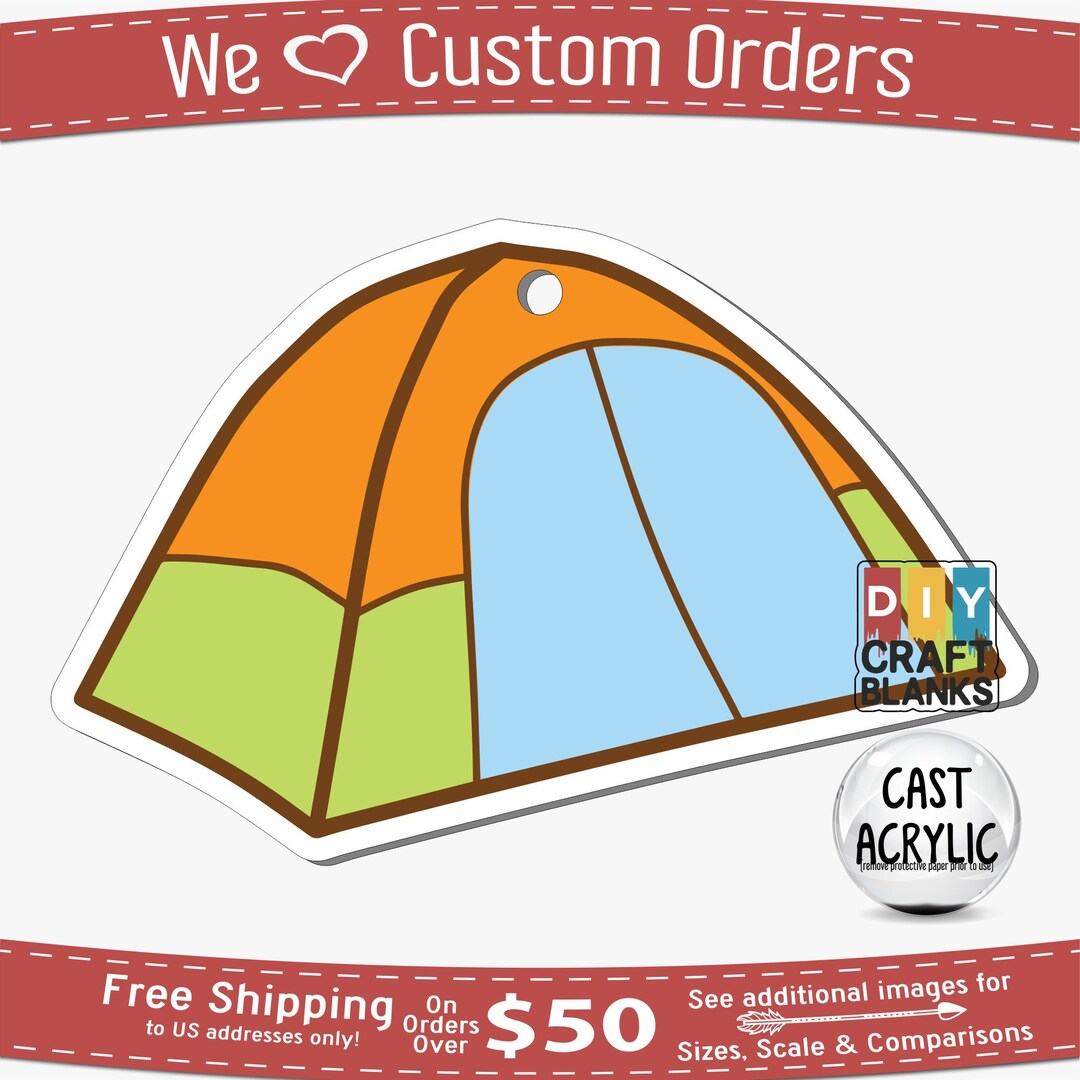 Acrylic Tent Keychain Blank: DIY Craft, Badge Reel, Phone Grip - Etsy