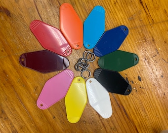 Vintage Style Motel Key Tag: Rhombus Plastic Key Fob