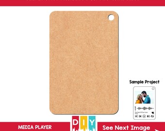 Package of 3" Media Player Acrylic Craft Blank for DIY Projects