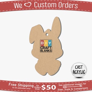 Bunny, Rabbit, Badge Reel, Phone Grip, Keychain, DIY, Craft, Blank