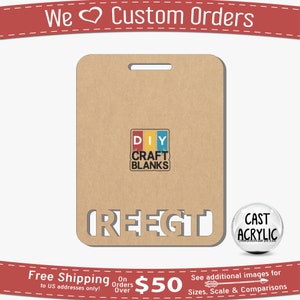 Badge Buddy for REEGT, REEGT Badge Buddy, Horizontal Badge Buddy, Large Badge Buddy