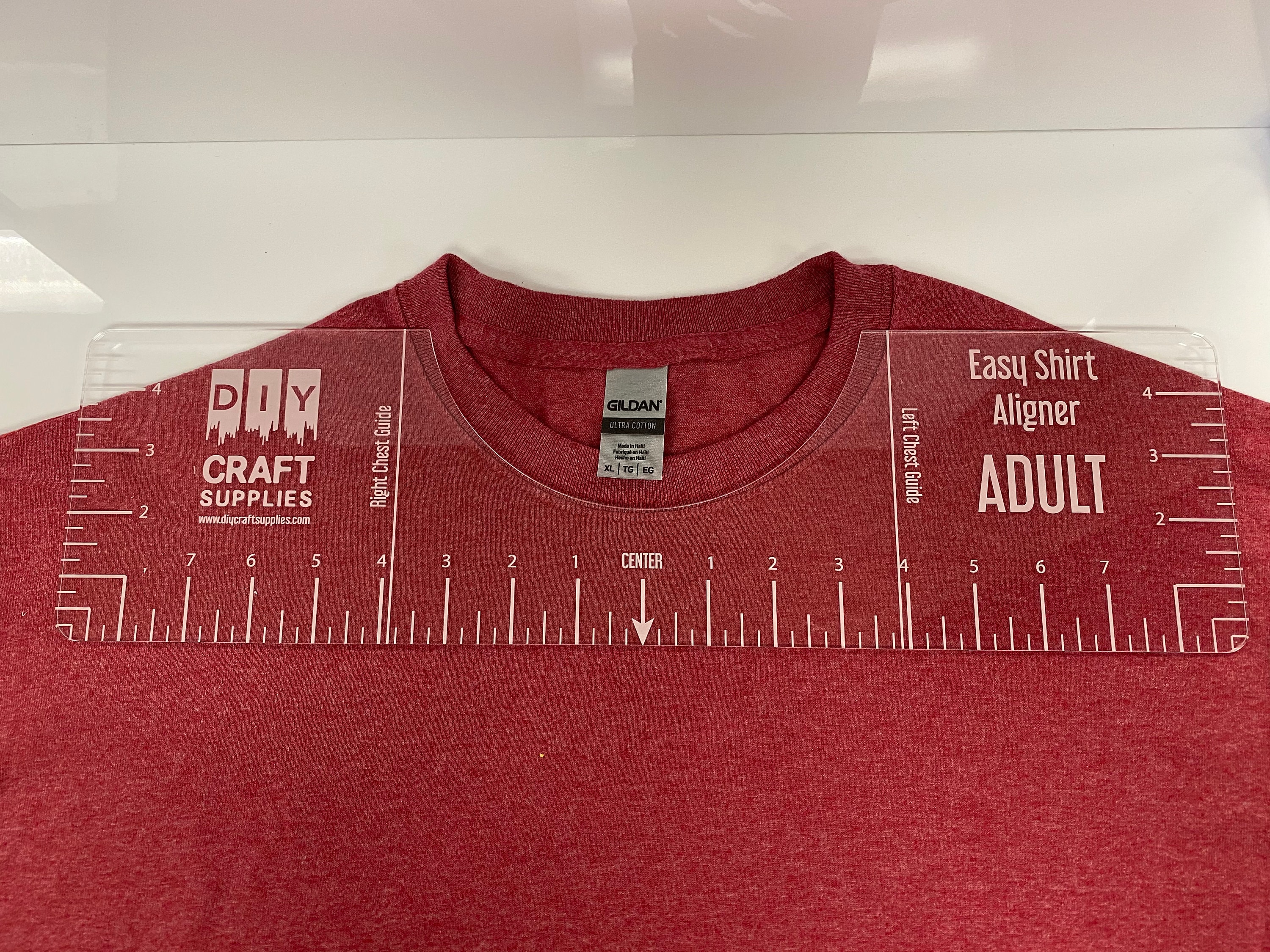 Blank Sublimation T-Shirt Transfer Alignment Ruler (4 Piece) for