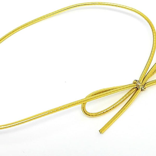 Gouden elastische lussen met strik, voorgebonden 8 inch 50 stretchlussen, trouwprogramma stropdassen, geschenkdoosversieringen