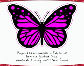 Schmetterling Acryl Craft Blank - Klar, Laser Cut Form