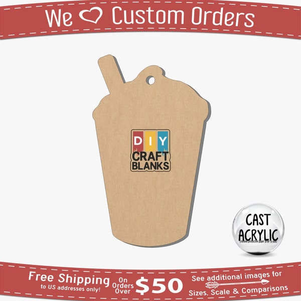 Frappuccino, Frappe, Design 2, Coffee, Keychain, Badge Reel, DIY, Craft, Blank, Phone Grip