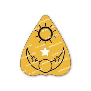 Planchette, Ouija Board, Keychain, Badge Reel, DIY, Craft, Blank, Phone Grip
